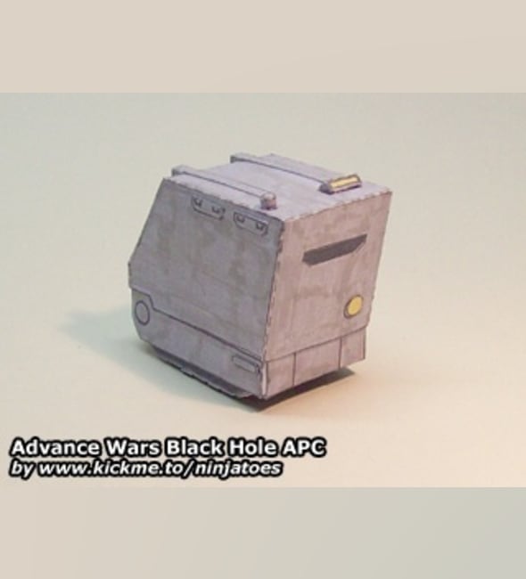 Бумажная модель Бронетранспортер Black Hole APC (Advance Wars)