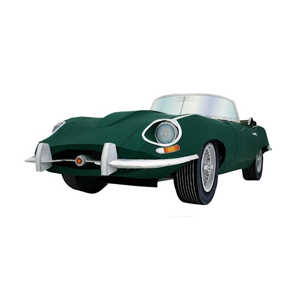 Бумажная модель Автомобиль Jaguar E-type