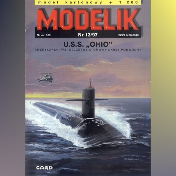 Журнал Modelik - 13/1997 - Подводная лодка USS Ohio (SSGN-726)