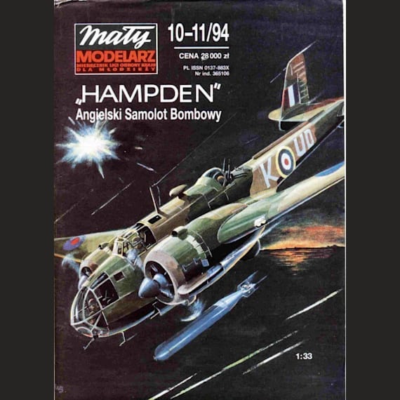 Maly Modelarz - 10-11/1994 - Бомбардировщик Handley Page Hampden