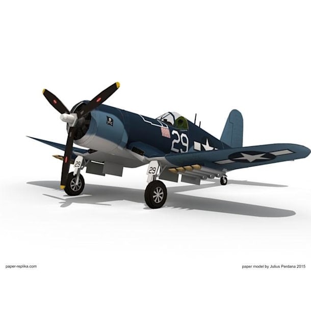 Бумажная модель Истребитель F4U Corsair