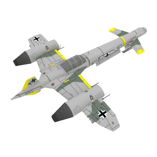 Бумажная модель Самолет Messerschmitt Me 207