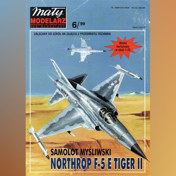 Журнал Maly Modelarz - 6/1999 - Истребитель Northrop F-5 Freedom Fighter/Tiger II