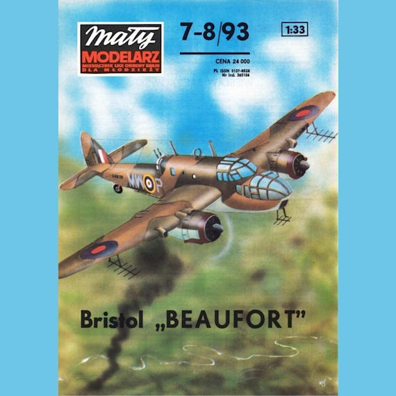 Maly Modelarz - 7-8/1993 - Бомбардировщик Bristol Beaufort