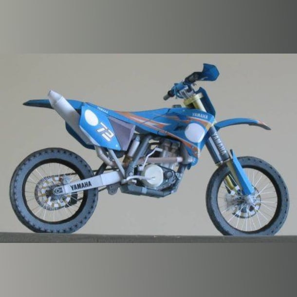 Бумажная модель Мотоцикл Yamaha YZ450FM