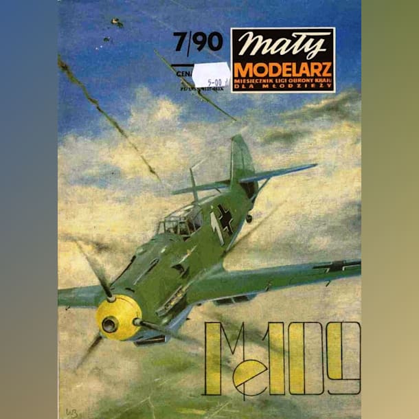 Журнал Maly Modelarz - 7/1990 - Истребитель Messerschmitt Bf.109E