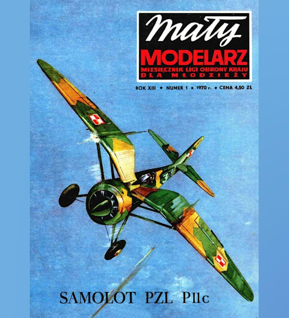 Журнал Maly Modelarz - 1/1970 - Истребитель PZL P.11c