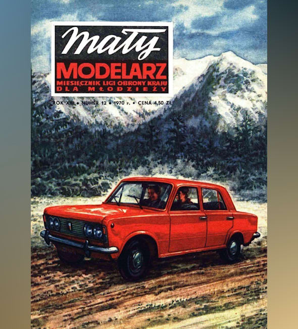 Журнал Maly Modelarz - 12/1970 - Автомобили Fiat 125p и Volvo 144