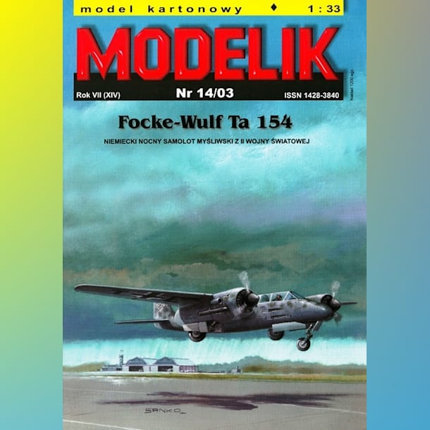 Журнал Modelik - 14/2003 - Истребитель Focke-Wulf Ta 154