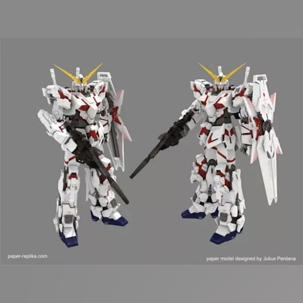 Бумажная модель Робот RX-0 Unicorn Gundam (Gundam)