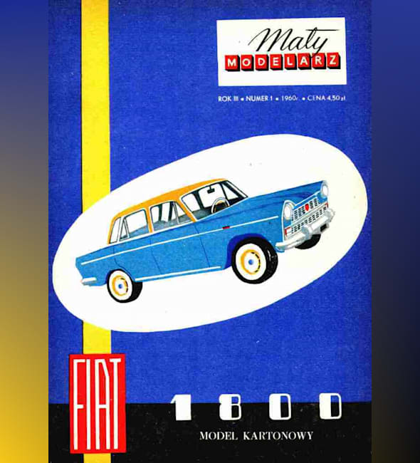 Журнал Maly Modelarz - 1/1960 - Автомобиль Fiat 1800