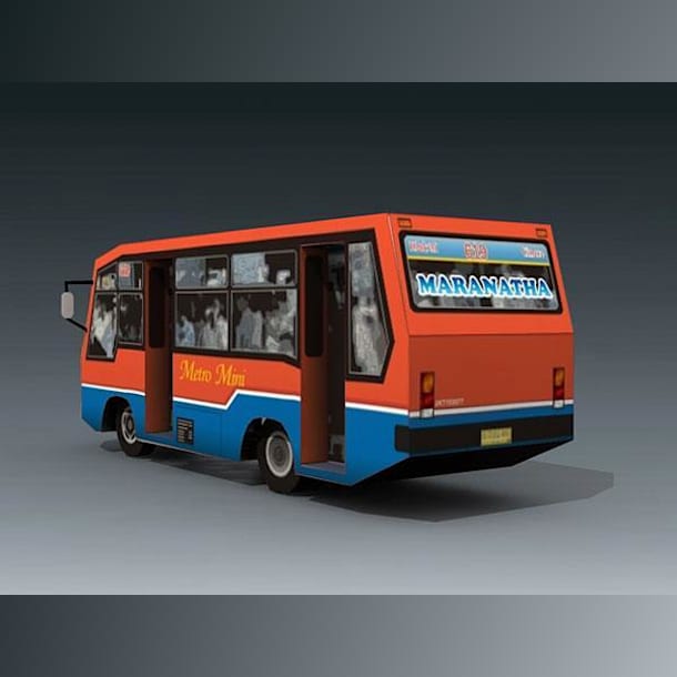 Бумажная модель Автобус Metromini