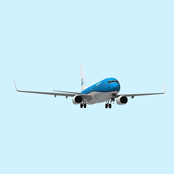 Бумажная модель Авиалайнер Boeing 737-900 KLM