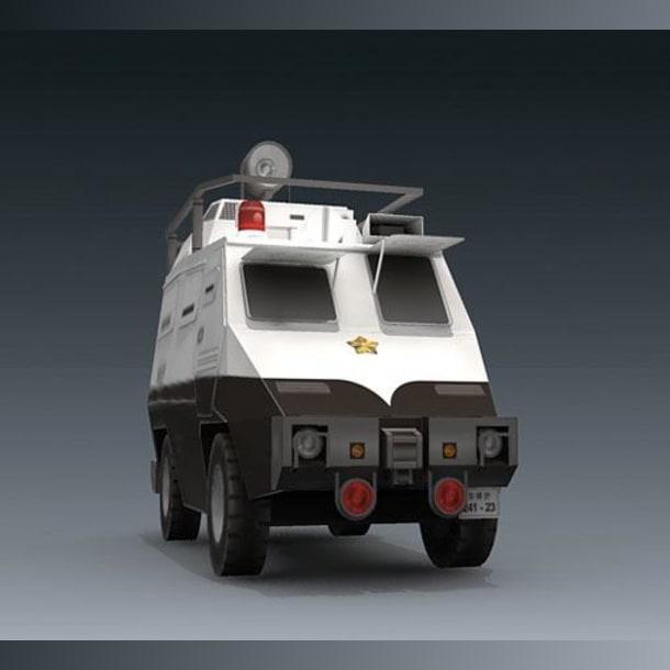 Бумажная модель Специальный автомобиль Command Car Type 97 (Полиция будущего)