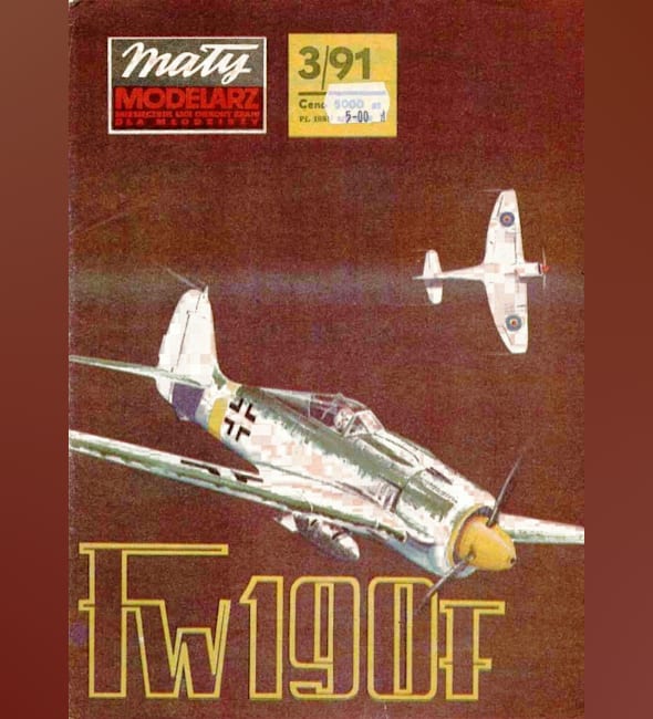 Журнал Maly Modelarz - 3/1991 - Истребитель Focke-Wulf Fw 190 Wurger