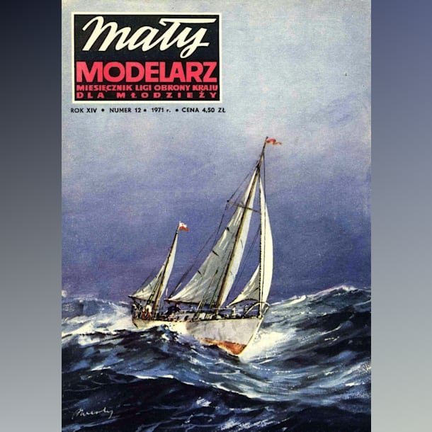 Журнал Maly Modelarz - 12/1971 - Морская яхта SY Opty