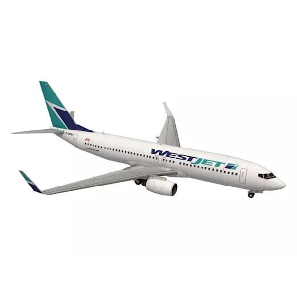 Бумажная модель Авиалайнер Boeing 737-800 WestJet