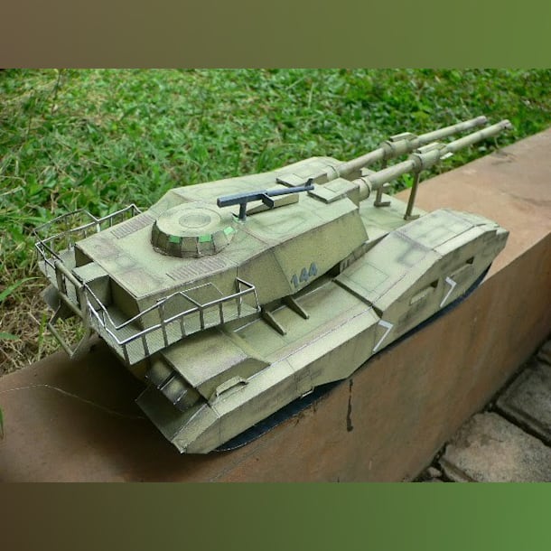 Бумажная модель Танк EFGF M61A5 (Gundam)