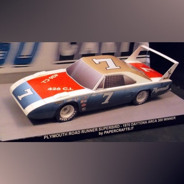 Бумажная модель Автомобиль Plymouth Superbird 1970