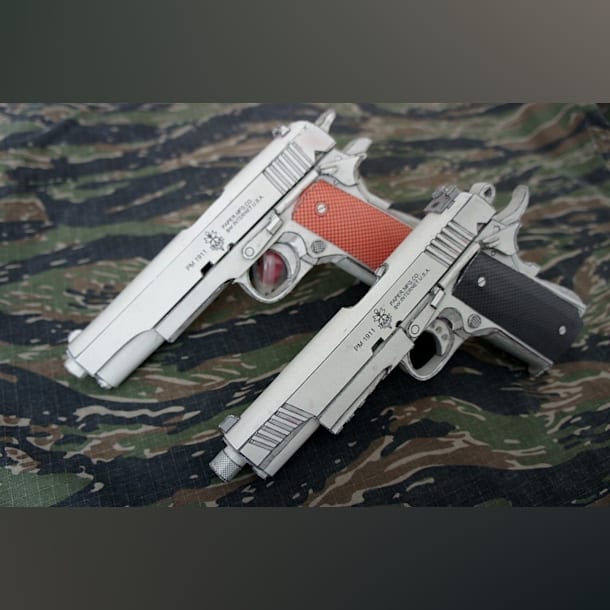 Бумажная модель Пистолет M1911