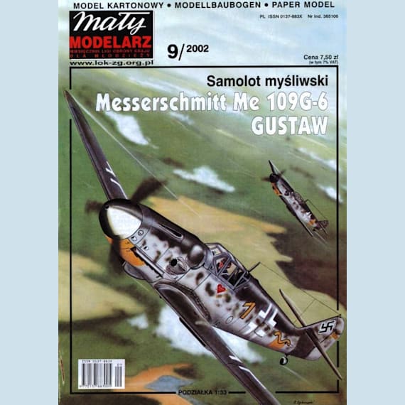 Maly Modelarz - 9/2002 - Истребитель Messerschmitt Bf.109G-6