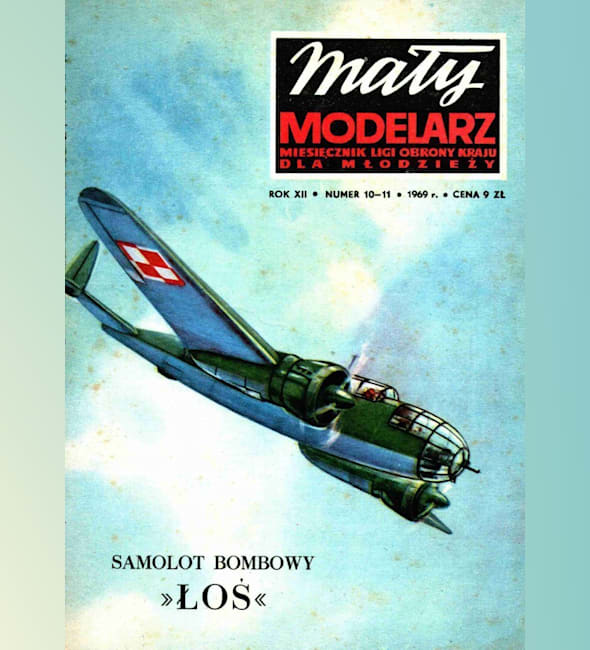 Журнал Maly Modelarz - 10-11/1969 - Бомбардировщик PZL-37B Los