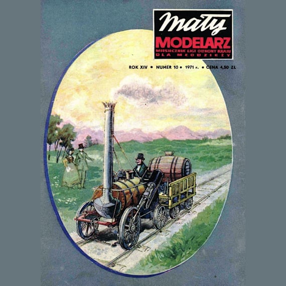 Maly Modelarz - 10/1971 - Паровоз Ракета