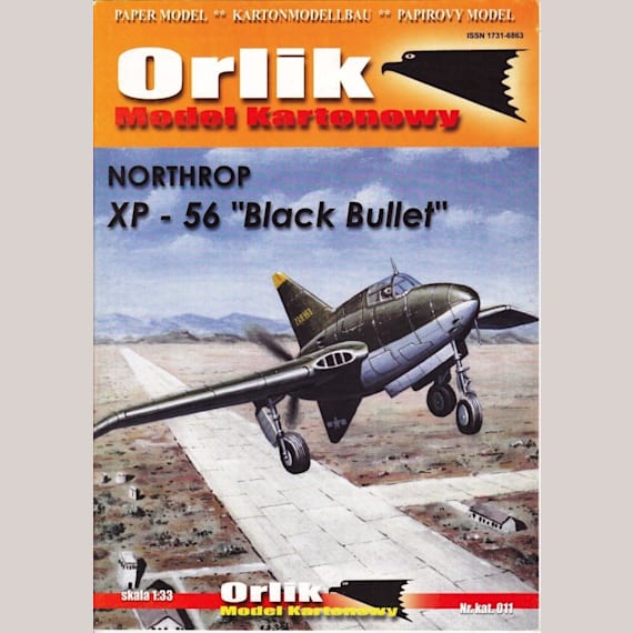 Orlik - 011 - Истребитель-перехватчик Northrop XP-56 Black Bullet