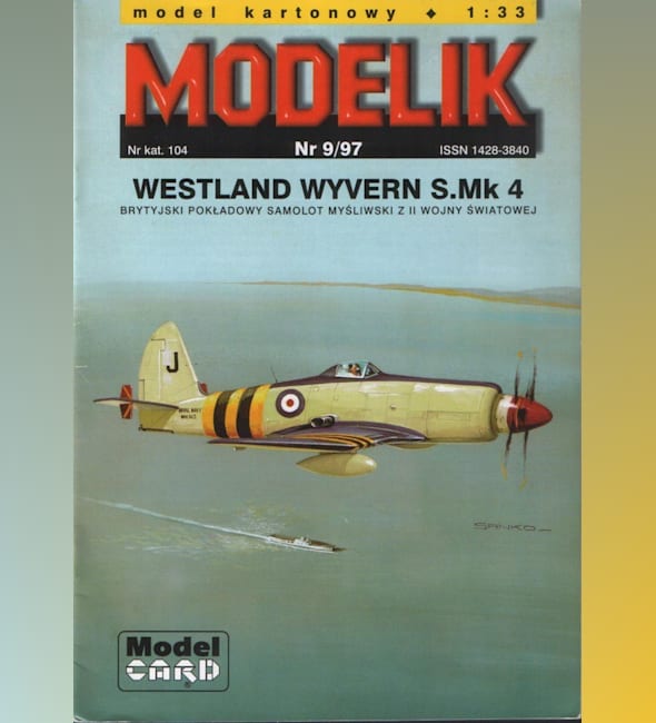 Журнал Modelik - 9/1997 - Палубный истребитель-торпедоносец Westland Wyvern Mk.IV