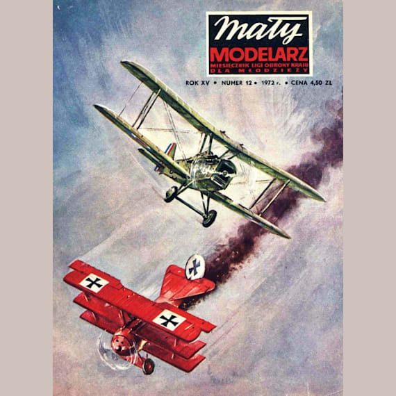 Maly Modelarz - 12/1972 - Истребители S.E.5 и Fokker Dr.I