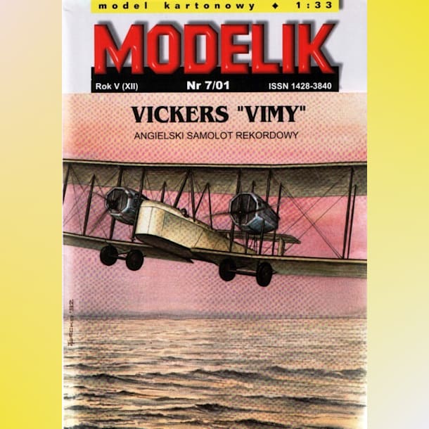 Журнал Modelik - 7/2001 - Бомбардировщик Vickers Vimy