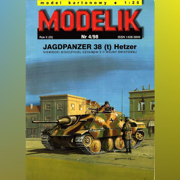 Журнал Modelik - 4/1998 - Самоходная установка Hetzer