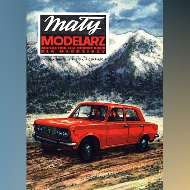 Журнал Maly Modelarz - 12/1970 - Автомобили Fiat 125p и Volvo 144