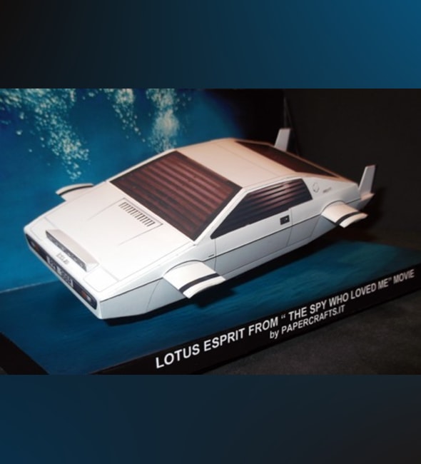 Бумажная модель Автомобиль Lotus Esprit 1977 (Шпион, который меня любил)