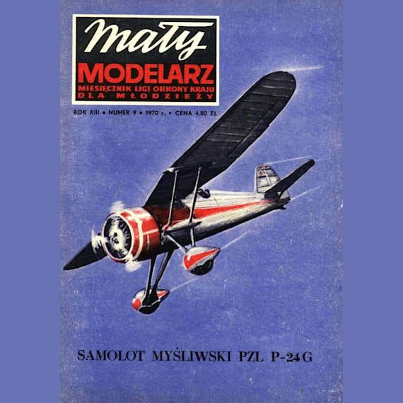 Maly Modelarz - 9/1970 - Истребитель PZL P-24G