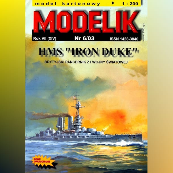 Журнал Modelik - 6/2003 - Линейный корабль HMS Iron Duke (1912)