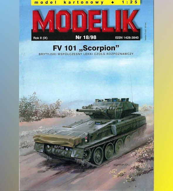 Журнал Modelik - 18/1998 - Танк FV101 Скорпион