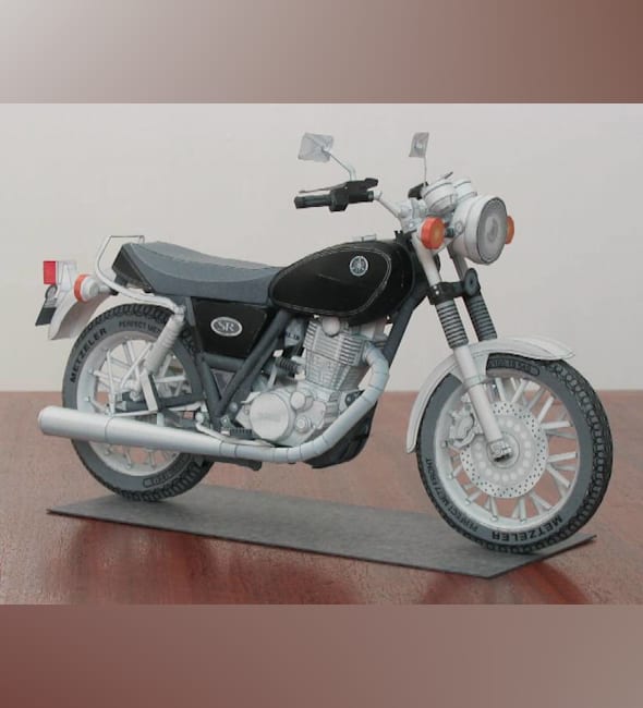 Бумажная модель Мотоцикл Yamaha SR400