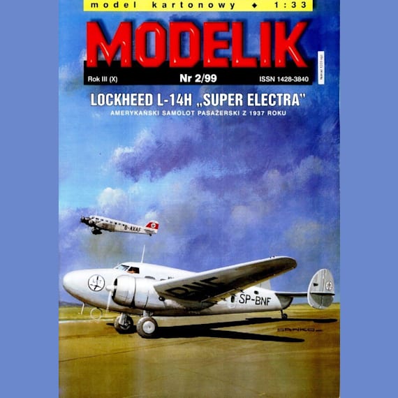 Modelik - 2/1999 - Транспортный самолет Lockheed Model 14 Super Electra