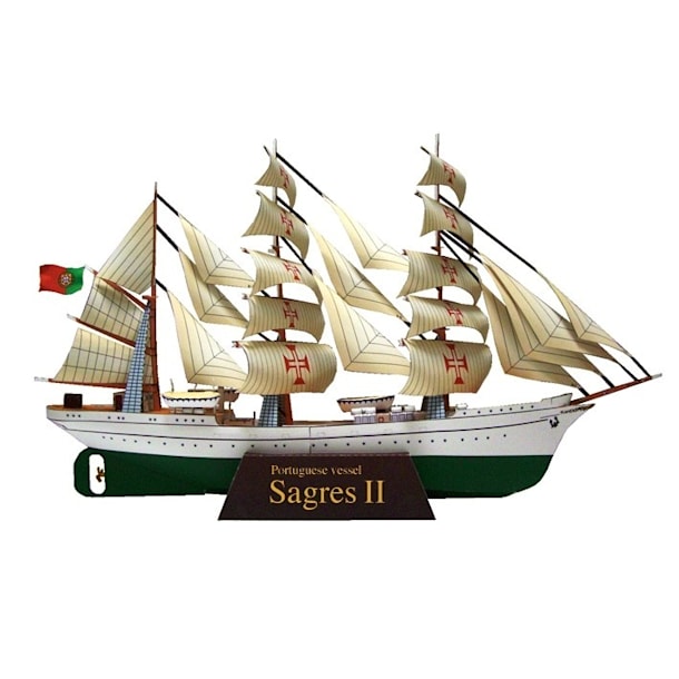 Бумажная модель Барк Рикмер Рикмерс (Сагреш 2) / Rickmer Rickmers (Sagres II)