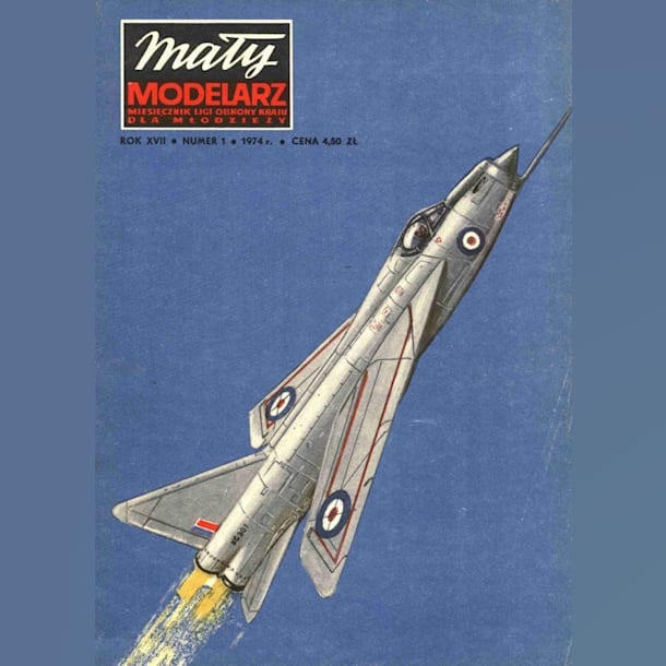 Журнал Maly Modelarz - 1/1974 - Истребитель English Electric Lightning P1