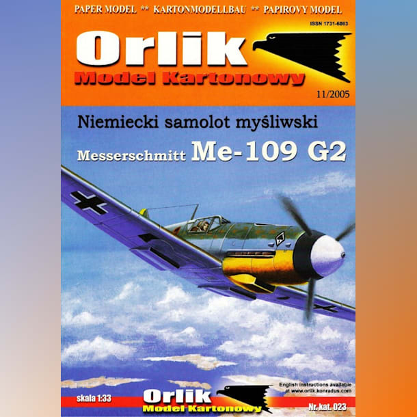 Журнал Orlik - 023 - Истребитель Messerschmitt Bf.109 G-2