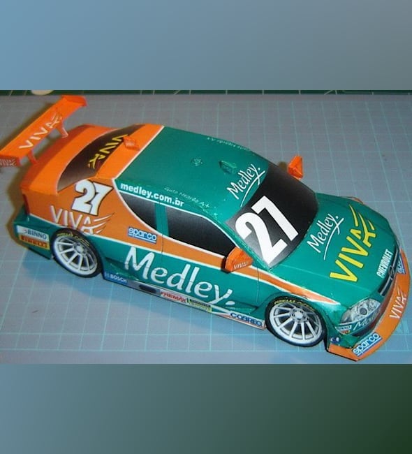 Бумажная модель Автомобиль Chevrolet Astra 2007 (Stock Car Brasil)