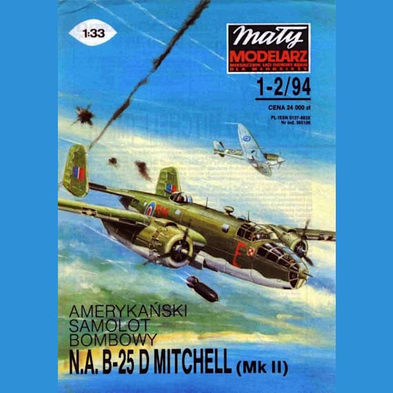 Maly Modelarz - 1-2/1994 - Бомбардировщик North American B-25 Mitchell Mk.II