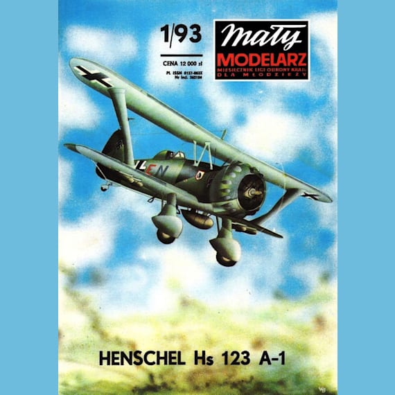 Maly Modelarz - 1/1993 - Бомбардировщик Henschel Hs 123A-1