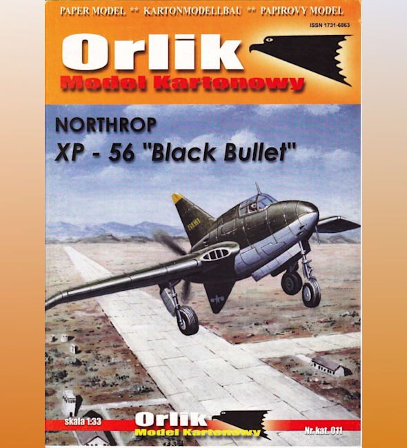 Журнал Orlik - 011 - Истребитель-перехватчик Northrop XP-56 Black Bullet