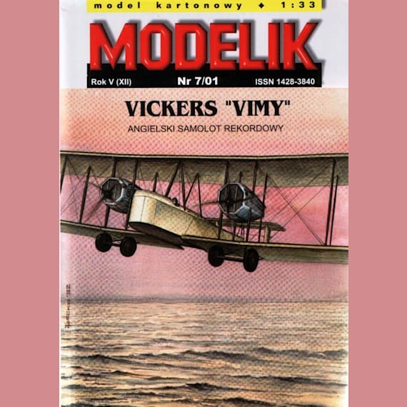 Modelik - 7/2001 - Бомбардировщик Vickers Vimy