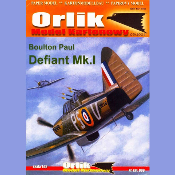 Orlik - 009 - Истребитель Boulton Paul Defiant Mk.I