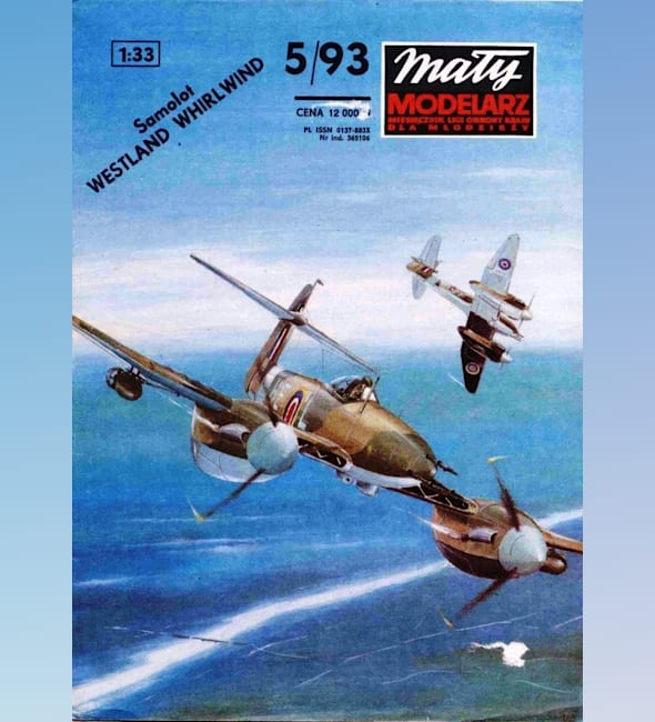 Журнал Maly Modelarz - 5/1993 - Истребитель Westland Whirlwind