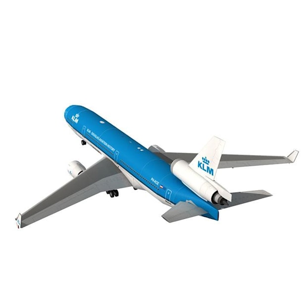 Бумажная модель Авиалайнер McDonnell Douglas MD-11 KLM